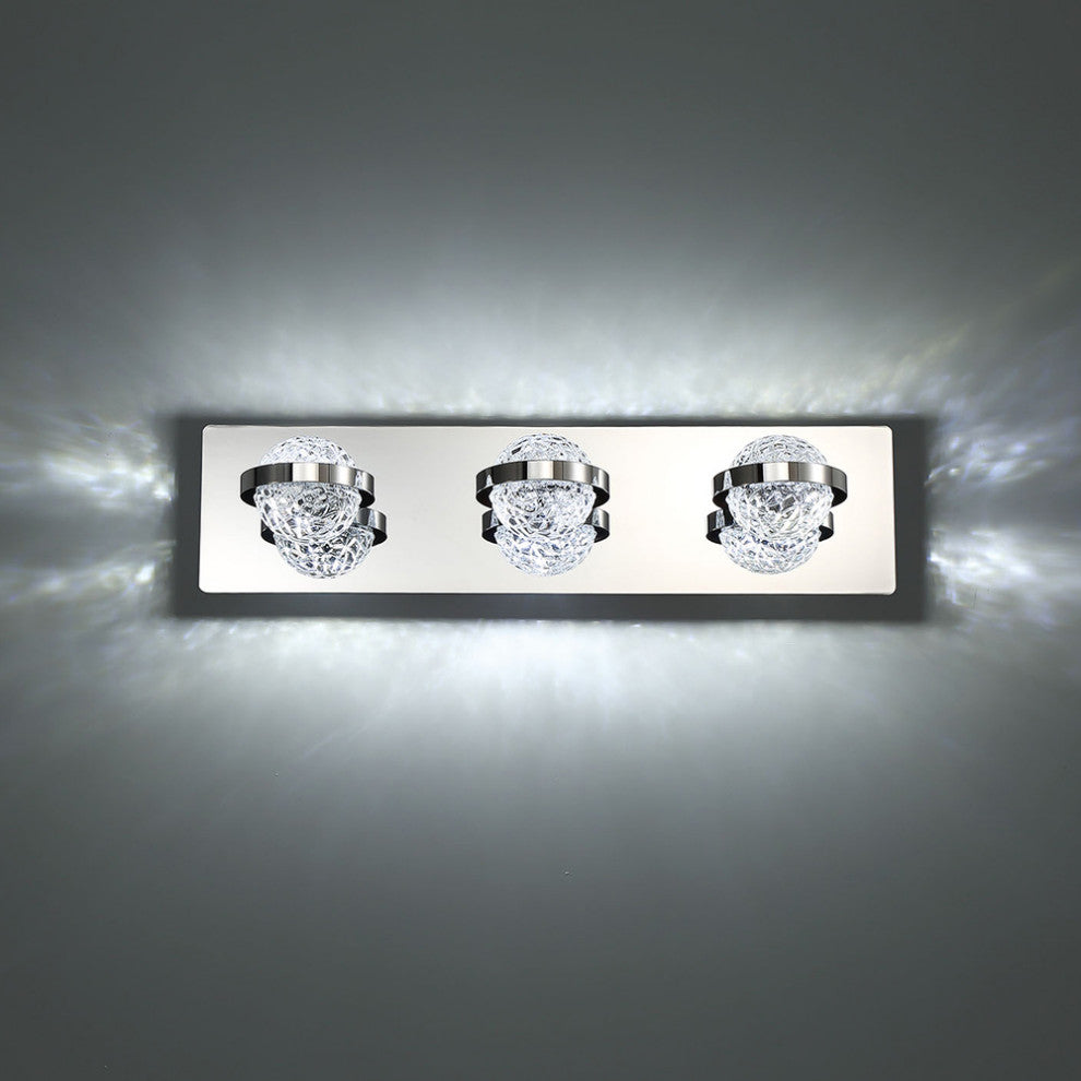 Ryder Bath Bar LED 3 Light BR Gold