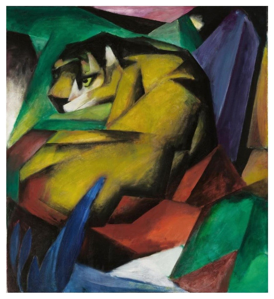 "The Tiger, 1912" Digital Paper Print by Franz Marc, 22"x24"