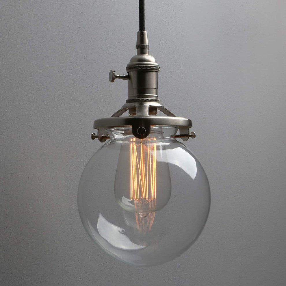 3 Light Ceiling Light Chandelier Globe Glass Pendant Lighting