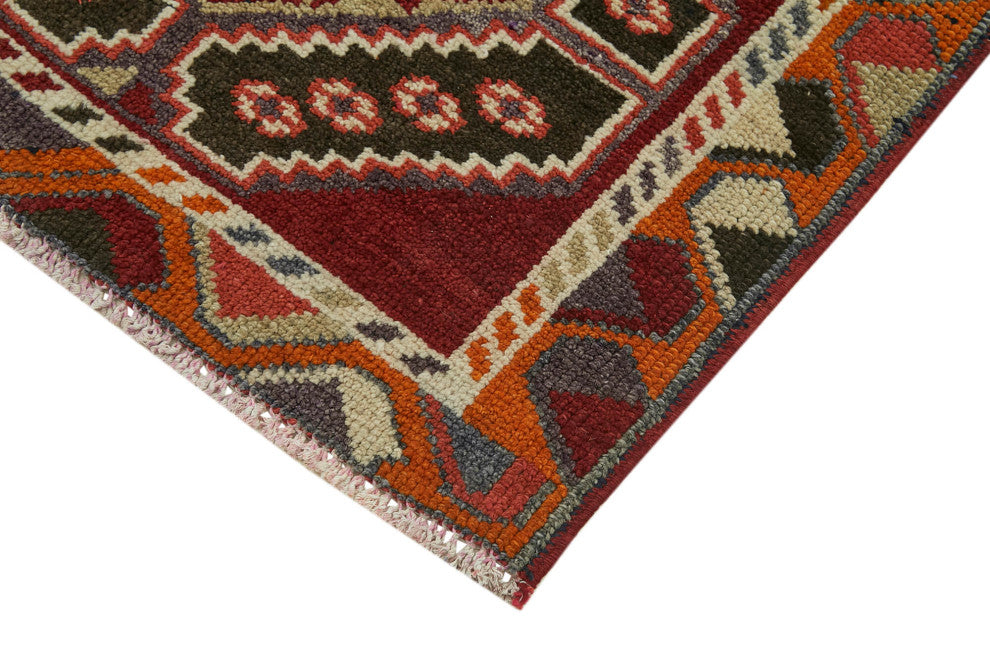 Rug N Carpet - Hand-knotted Turkish 2' 11" x 12' 8" Vintage Runner Rug