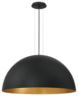 Laverton, Chandelier, 36", Gold-Black Mix