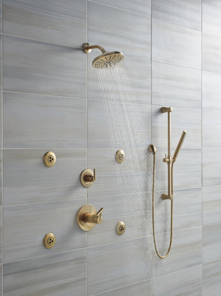 Delta Grail Single-Setting Slide Bar Hand Shower, Champagne Bronze, 57085-CZ
