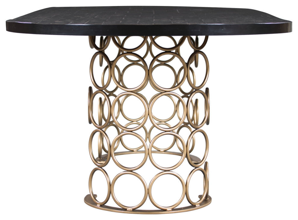Valentina Brass Dining Table