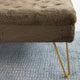 Rabbit Faux Fur Tufted Coffee Table, Otter, 33"x33"x18"