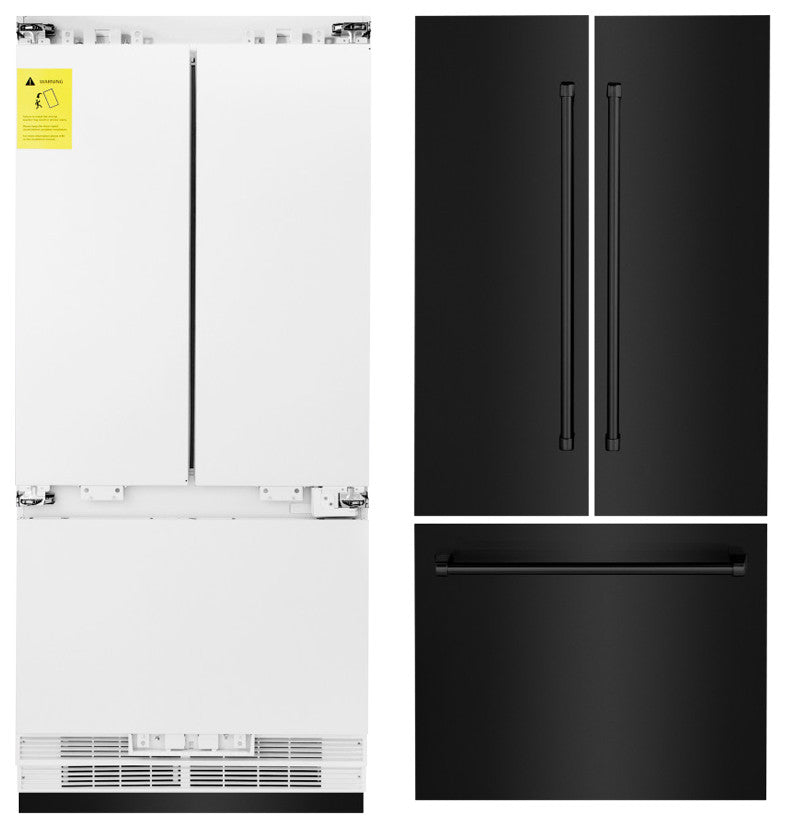 ZLINE Refrigerator With Internal Water, Black Stainless Steel, RBIV-BS-36