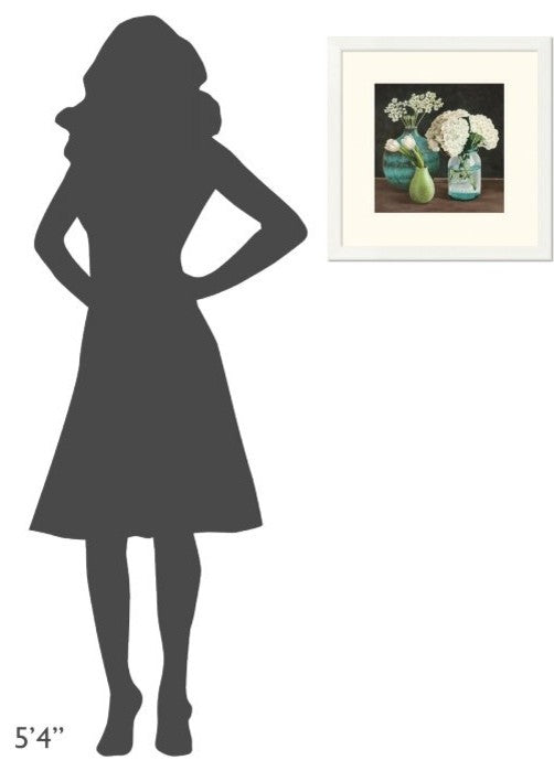 "Petit Fleuriste I" Framed Digital Print by Pierre Benson, 21x21"