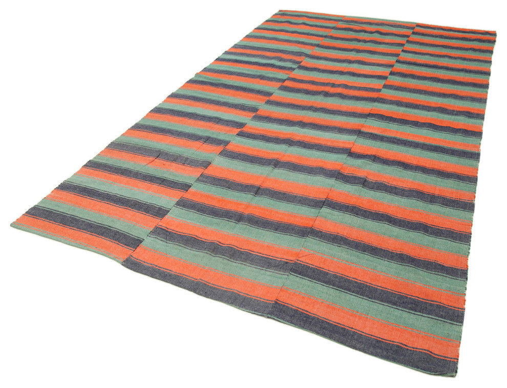 Rug N Carpet - Hand-knotted Oriental 6' 0'' x 10' 11'' Tribal Wool Kilim Rug