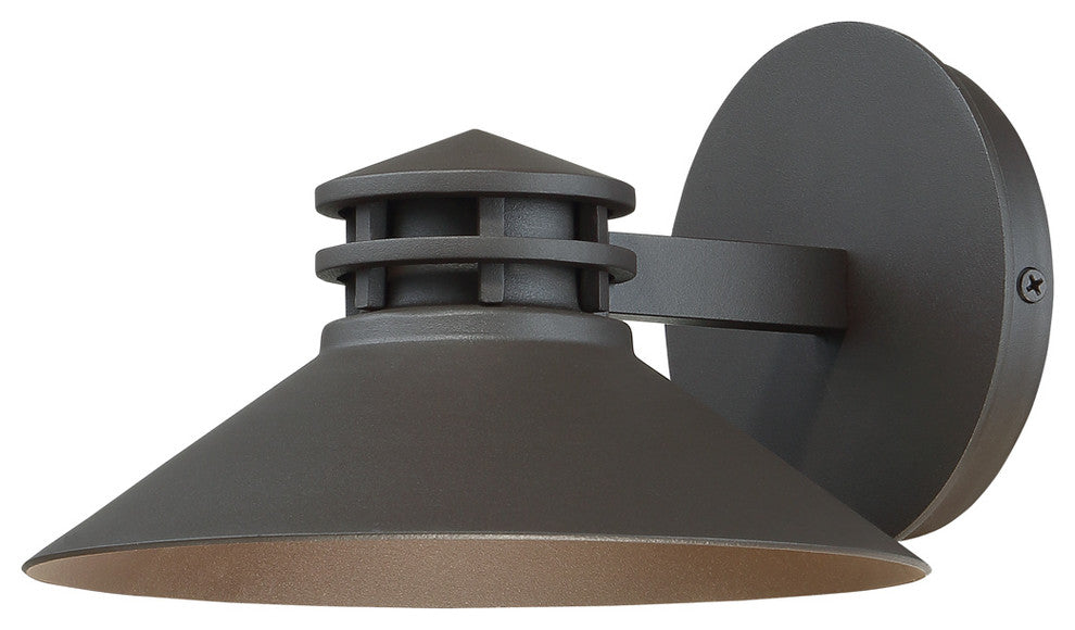 WAC Lighting Sodor 8" LED Outdoor Wall Light in Bronze