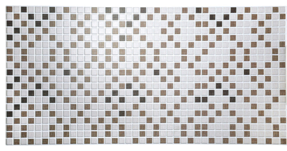 Distressed Squares 3D Wall Panels, Set of 10, Covers 51.2 Sq Ft