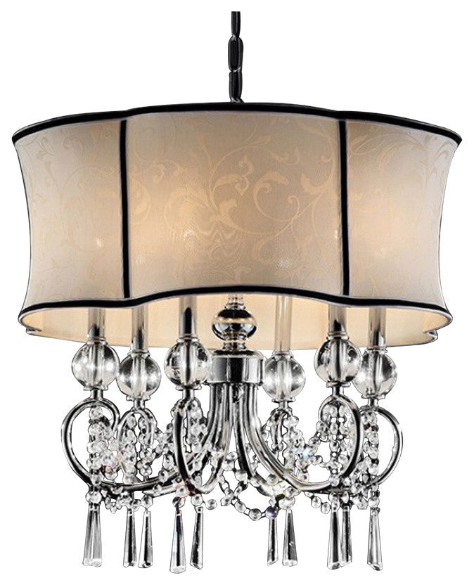 Juliana Traditional Ceiling Lamp, Chrome