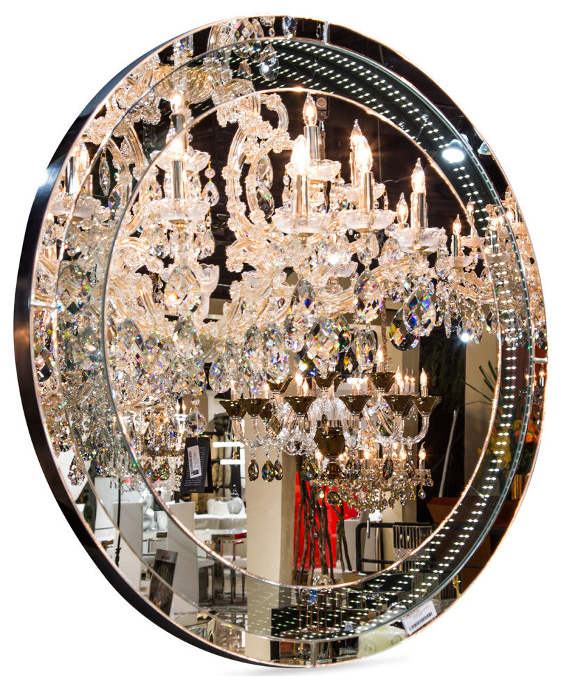 Montreal Round Wall Mirror with LED Lighting