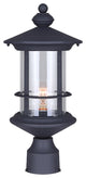 Canarm Treehouse 1-LT Post Light IOL303BK, Black