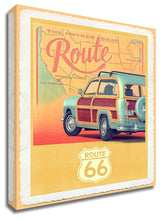 Route 66 Vintage Travel by Edward M. Fielding, Print on Canvas, Ready to Hang