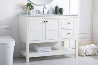Elegant VF16542WH 42"Single Bathroom Vanity, White