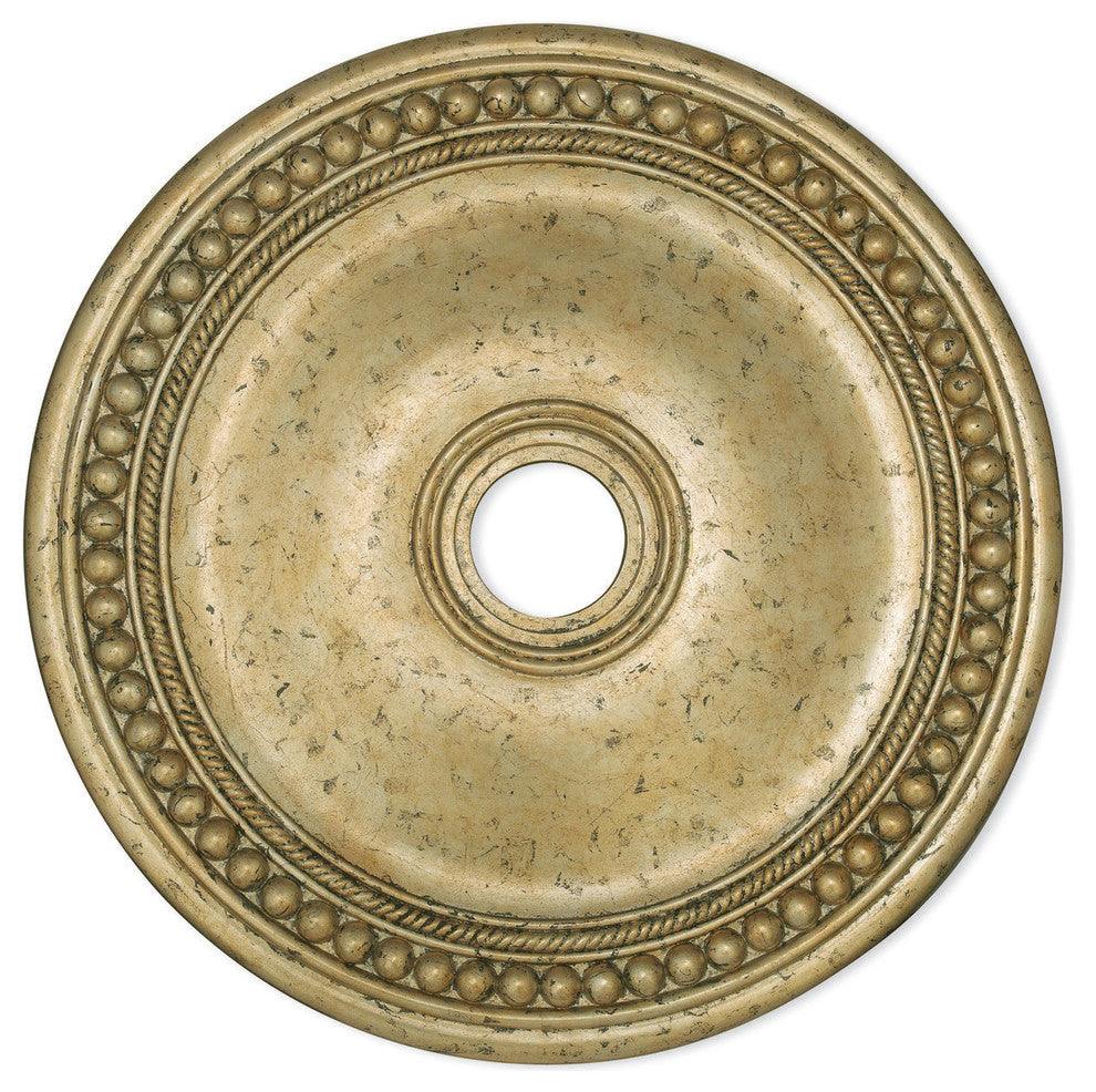 Ceiling Medallion, Hand Applied Winter Gold