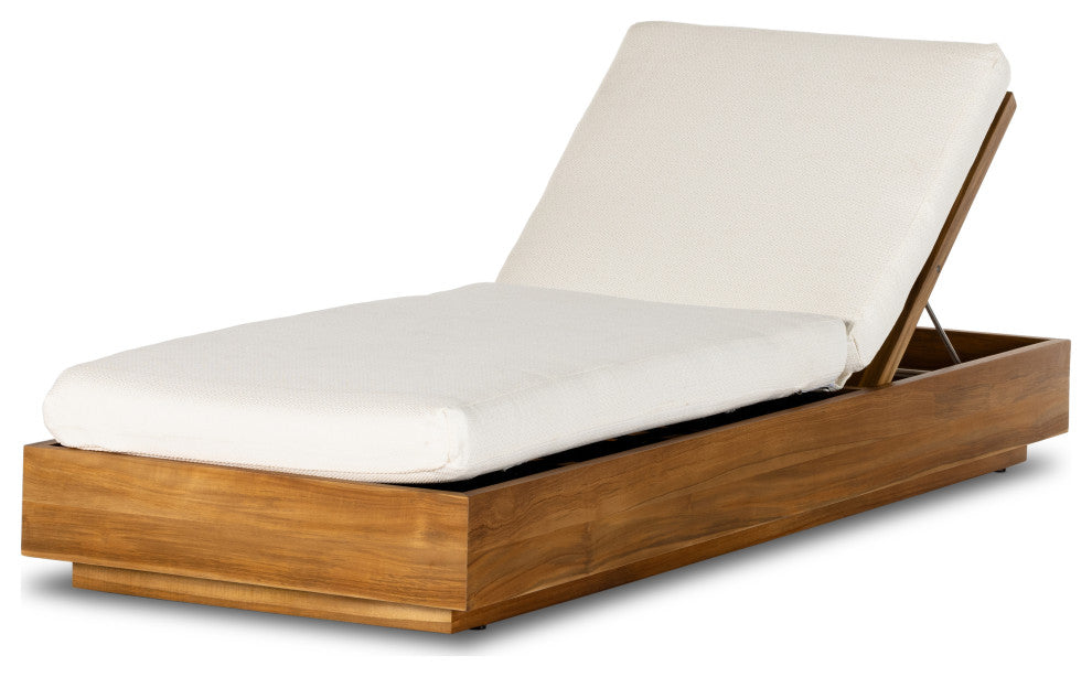 Kinta Outdoor Chaise Lounge-Ntrl-Fsc