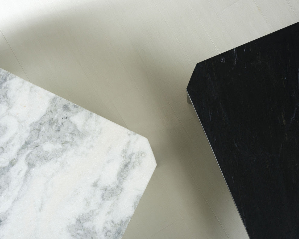 Safavieh Couture Daysi Marble Coffee Table, Black