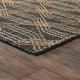 Classic Home Tustin Blue Charcoal/Natural Rug, 2.6'x8'