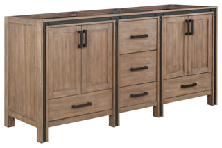 Ziva 72" Rustic Barnwood Vanity Cabinet Only