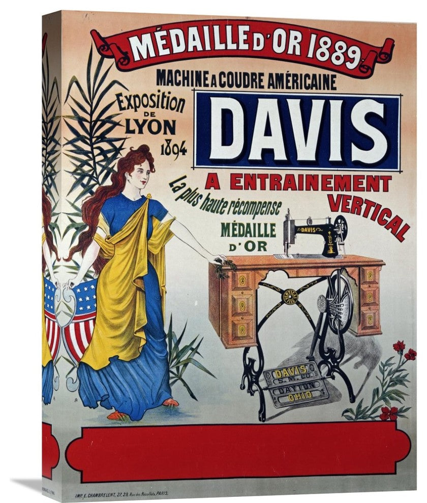 Davis, Machine A Coudre Americaine, 17"X22"