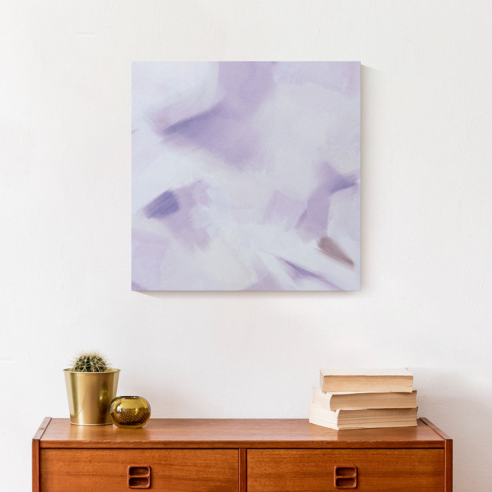 Summer Sunbeams Purple 16x16 Canvas Wall Art