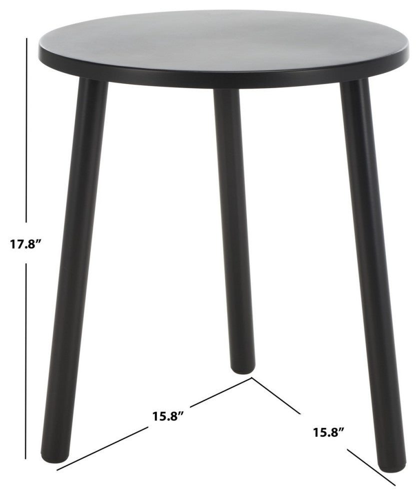 Safavieh Ivitrio Round Accent Table, Black