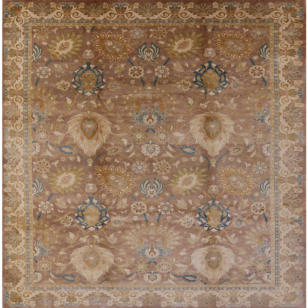 Ahgly Company Indoor Square Mid-Century Modern Area Rugs, 4' Square