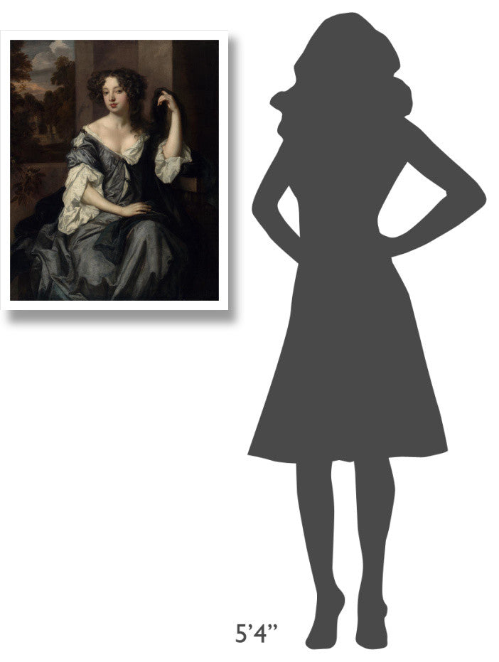 "Portrait of Louise de Keroualle, Duchess of Portsmouth" Paper Art, 24"x30"