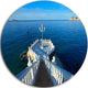 Benidorm Mirador Del Castillo Lookout Point, Circle Metal Wall Art, 36"