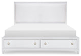 Summerland Complete Upholstered Bed With Storage, California King