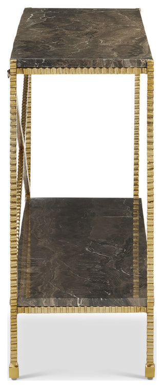 Flying Marble Gold Console Table