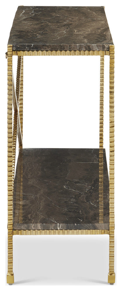 Flying Marble Gold Console Table