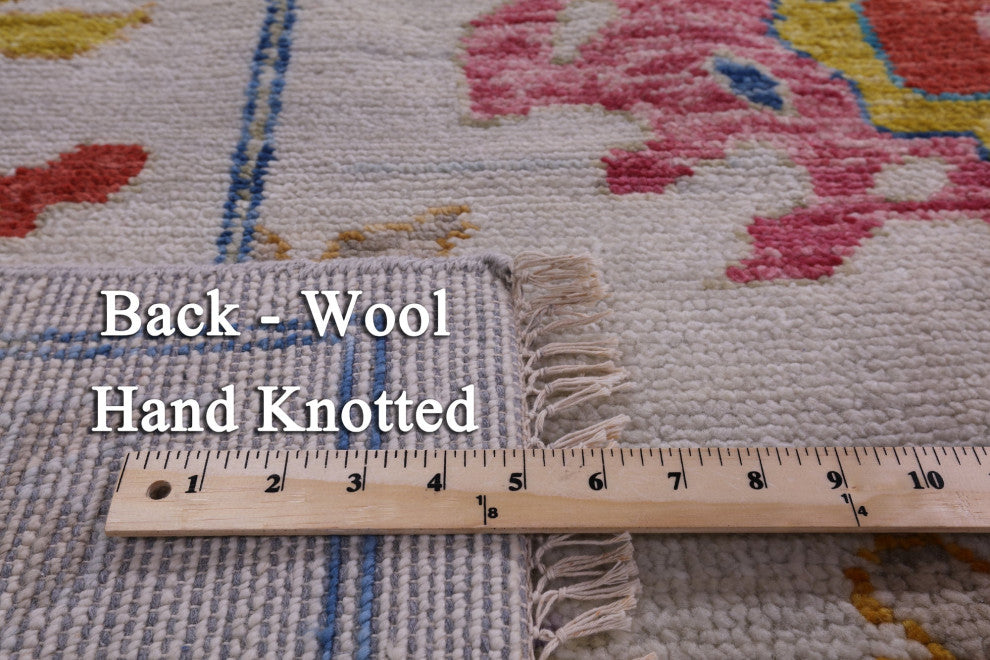 Handmade Turkish Oushak Wool Rug 10' 2" X 13' 9" - Q14811