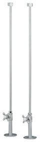 Cheviot Products Water Supply Lines For Rim Mount Bathtub Fillers, Chrome