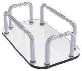Vanity Top Guest Towel Holder, Satin Chrome