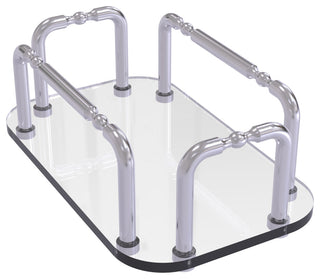 Vanity Top Guest Towel Holder, Satin Chrome