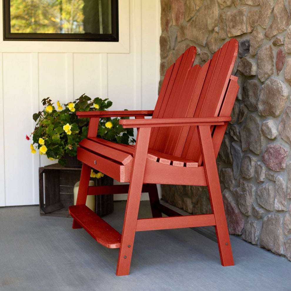 Hamilton 4' Counter Height Bench, Rustic Red
