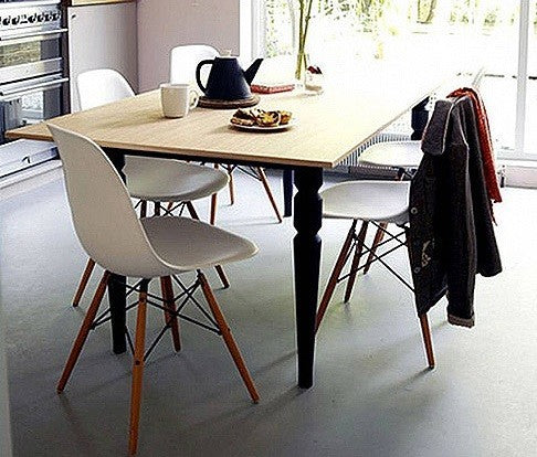 Set of 2, DSW Lime Green Mid Century Modern Dining Shell Chair, Wood Eiffel Legs