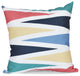 Backgammon, Geometric Print Pillow, Navy Blue, 20"x20"
