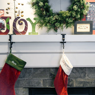 Garland and Christmas Stocking Holder, Black, 3 Pack