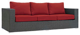 Sojourn Outdoor Patio Sunbrella® Sofa EEI-1860-CHC-RED