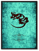 Rat Chinese Zodiac Aqua Print on Canvas with Picture Frame, 13"x17"