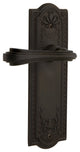 Meadows Plate With Fleur Lever, Oil-Rubbed Bronze, Double Dummy, Non-Handed