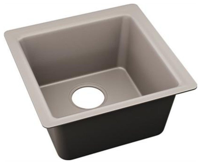 Elkay Luxe 15 3/4" One Bowl Drop In/Undermount Bar/Prep Kitchen Sink, ELX1616MA0