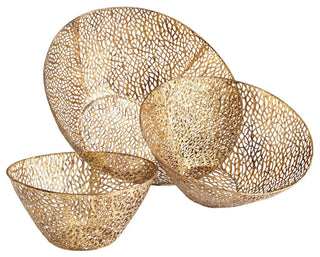 Sydne Bowls, Antique Gold