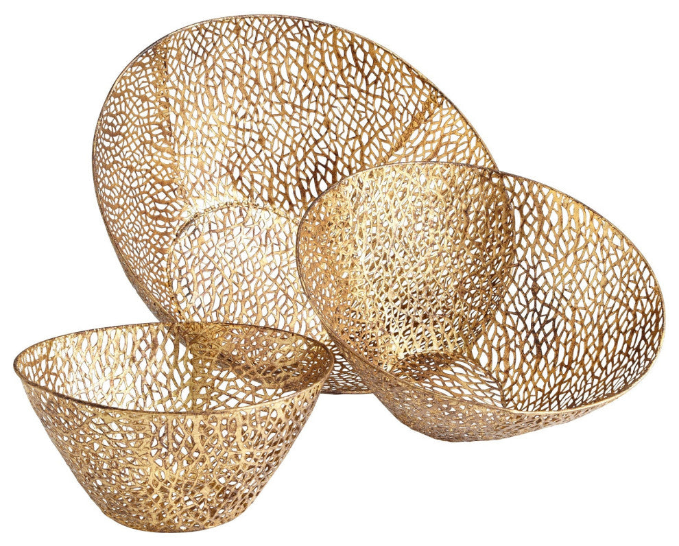 Sydne Bowls, Antique Gold