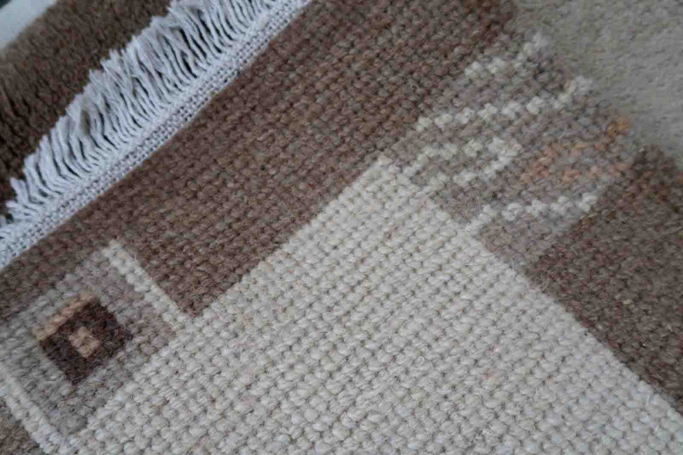 Handmade Vintage Tibetan Khaden Rug 2'x4', 64cmx124cm 1970s