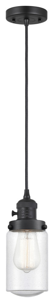 Innovations 201CSW-BK-G314 1 Light 4.5" Pendant, Switch, Matte Black