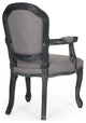 Fairgreens Traditional Upholstered Dining Chairs, Set of 2, Gray