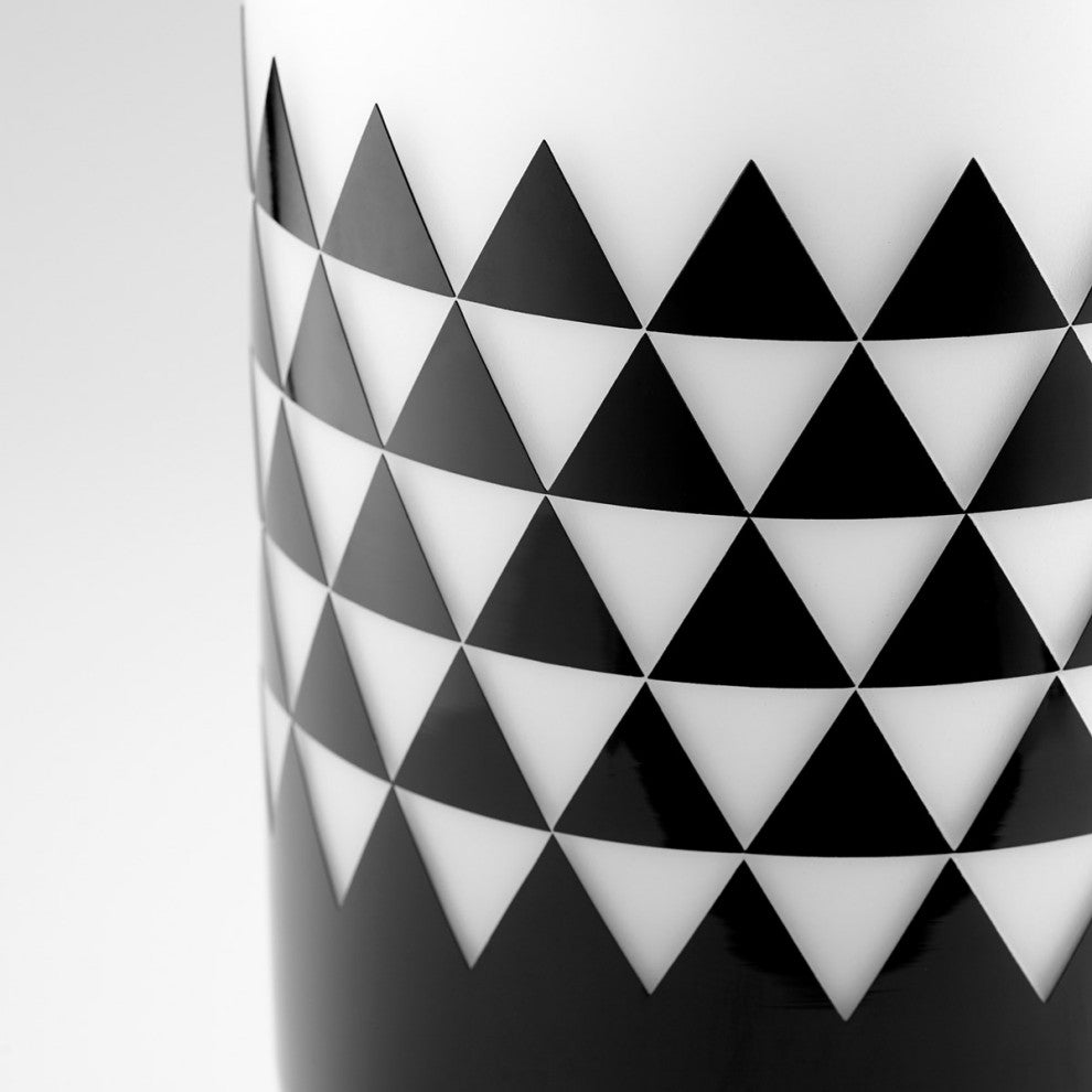 Cyan Design Large Vector Vase 11092, Black/White